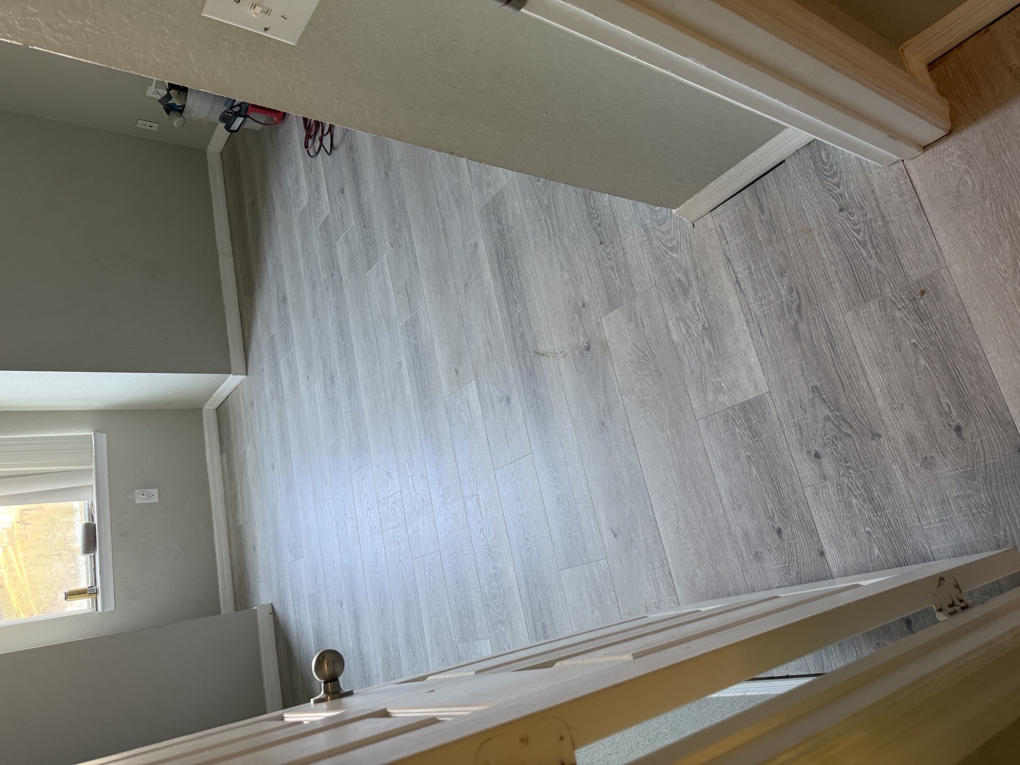 After - finished gray LVP