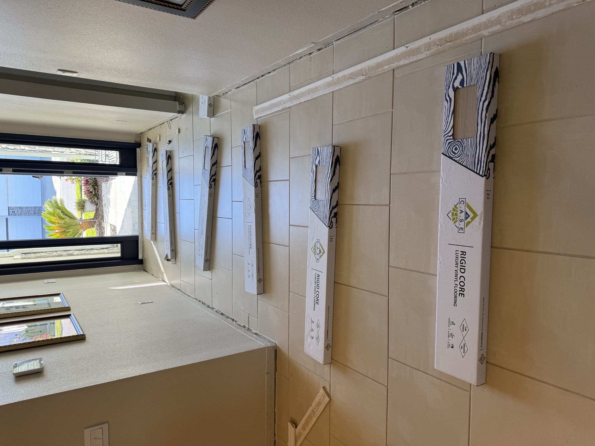 Material samples on display