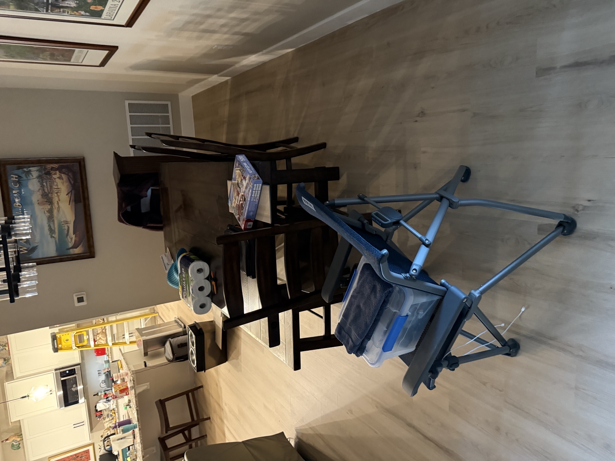 Dining area during install